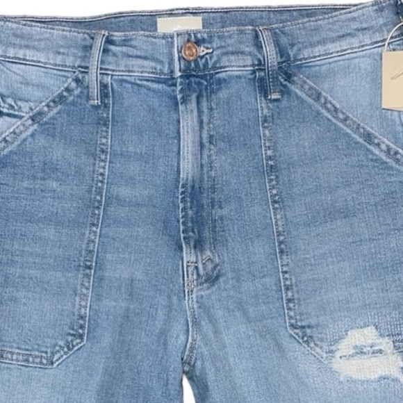 NWT MOTHER The Patch Rambler Ankle Chew jeans in Norway Jose 31 - Picture 12 of 14